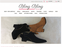 Tablet Screenshot of blingblingshoes.co.uk
